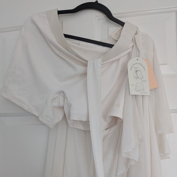 Blogilates Women's Dance Studio Wrap Skort - Cream - Picture 3 of 3